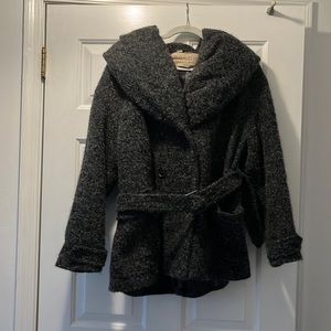 Burberry Womens double-breasted wool blend coat